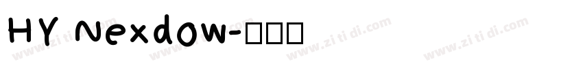HY Nexdow字体转换